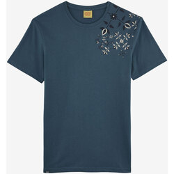Textiel Heren T-shirts korte mouwen Oxbow T-shirt met korte mouwen en print P2TASTA Blauw