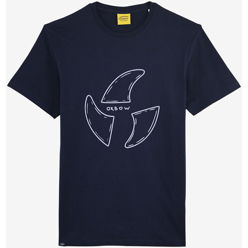 Textiel Heren T-shirts korte mouwen Oxbow T-shirt met korte mouwen en print P2TAFINS Blauw