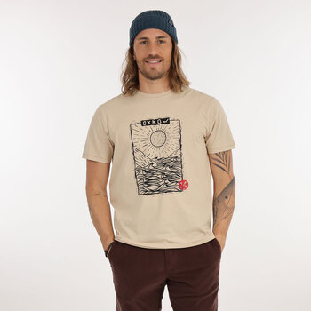 Oxbow T-shirt met korte mouwen en print P2TOSMO Bruin