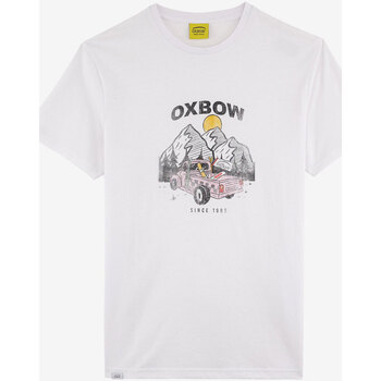 Textiel Heren T-shirts korte mouwen Oxbow T-shirt met korte mouwen en print P2TELEKAR Wit