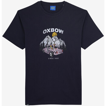 Oxbow T-shirt met korte mouwen en print P2TELEKAR Blauw