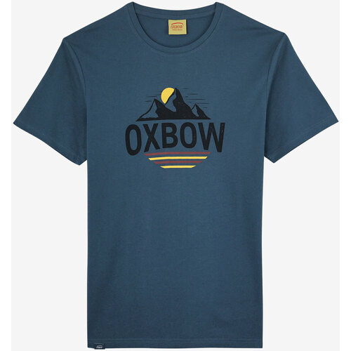 Textiel Heren T-shirts korte mouwen Oxbow T-shirt met korte mouwen en print P2TORVID Blauw