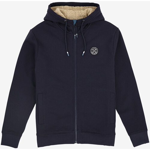 Textiel Heren Sweaters / Sweatshirts Oxbow Hoodie met sherpavoering P2SWEM Blauw