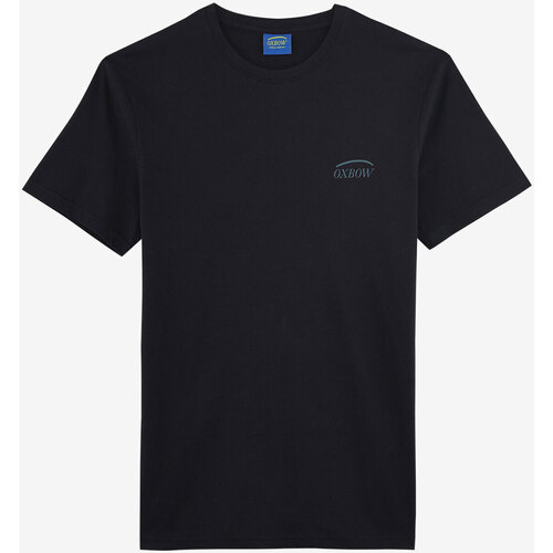 Textiel Heren T-shirts korte mouwen Oxbow T-shirt met korte mouwen en print P2TUALF Zwart