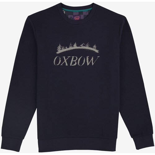 Textiel Heren Sweaters / Sweatshirts Oxbow Uniseks sweater met ronde hals P2STEGA Blauw