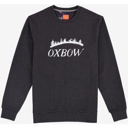 Textiel Heren Sweaters / Sweatshirts Oxbow Uniseks sweater met ronde hals P2STEGA Zwart