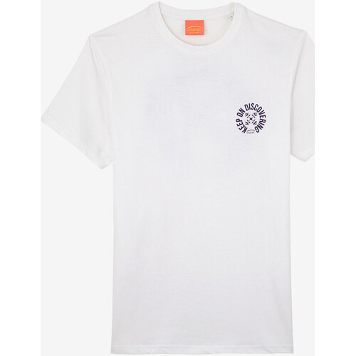 Textiel Heren T-shirts korte mouwen Oxbow T-shirt met korte mouwen en print P2TILDIN Wit