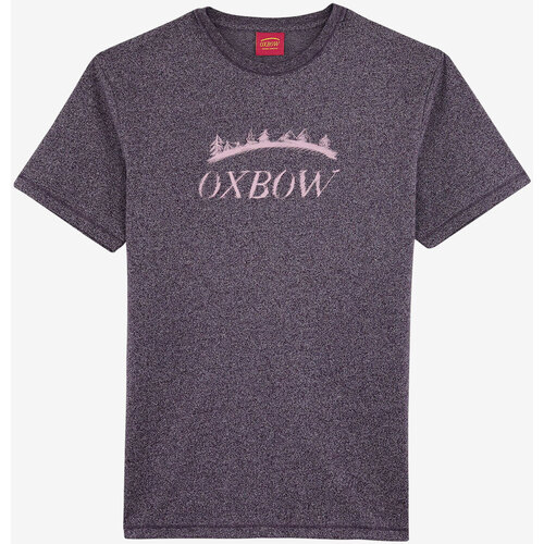 Textiel Heren T-shirts korte mouwen Oxbow T-shirt met korte mouwen en print P2TOZIKER Violet