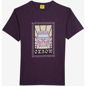 Textiel Heren T-shirts korte mouwen Oxbow T-shirt met korte mouwen en print P2TIROMY Violet