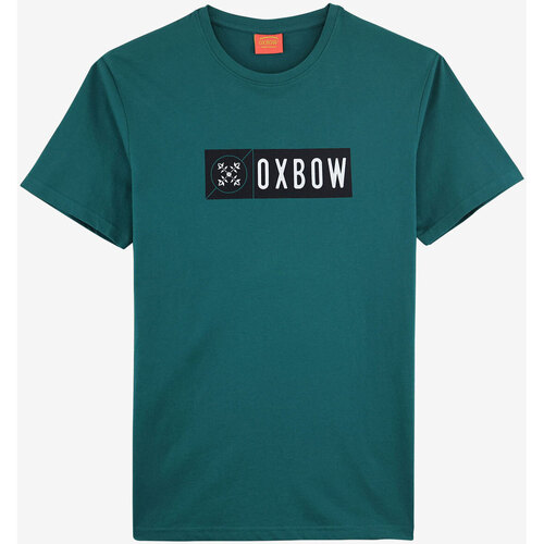 Textiel Heren T-shirts korte mouwen Oxbow T-shirt met korte mouwen en print P2TELLOM Groen