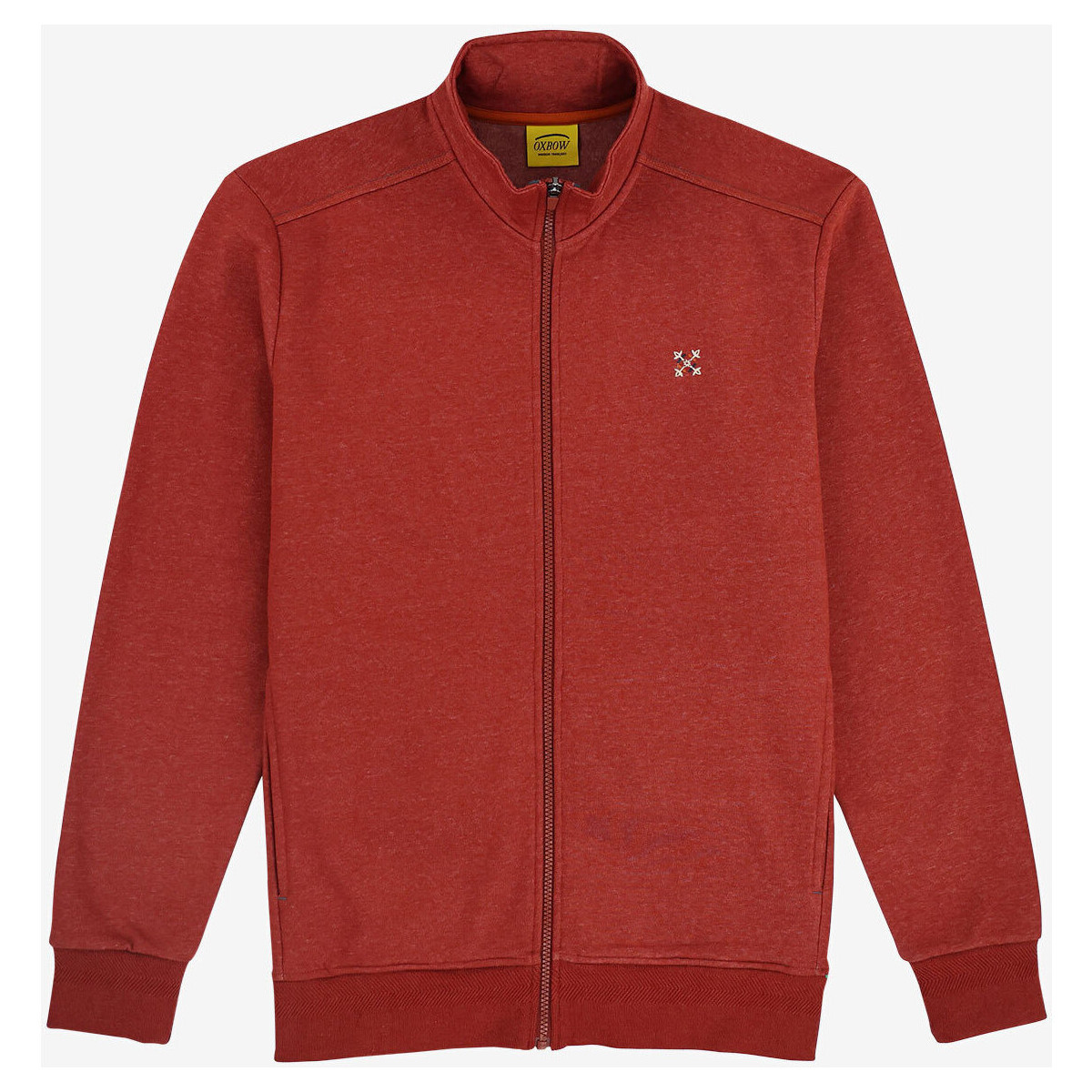 Textiel Heren Sweaters / Sweatshirts Oxbow Basic sweater met rits P2SAKOP Rood