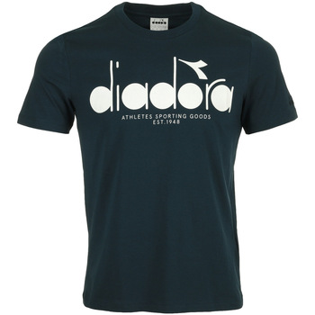Textiel Heren T-shirts korte mouwen Diadora Tee Blauw
