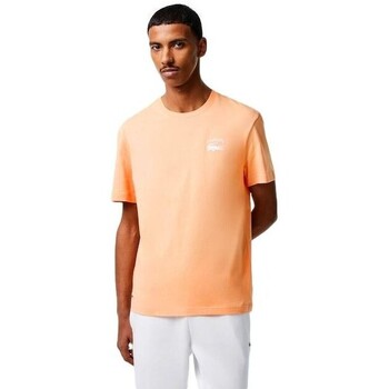 Textiel Heren T-shirts korte mouwen Lacoste CAMISETA HOMBRE   REGULAR FIT TH9665 Oranje