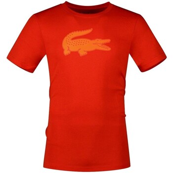 Textiel Heren T-shirts korte mouwen Lacoste CAMISETA SPORT HOMBRE   TH2042 Oranje
