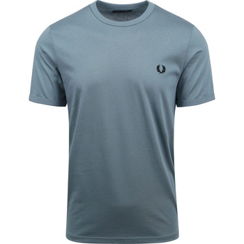 Textiel Heren T-shirts & Polo’s Fred Perry T-Shirt Ringer M3519 Blauw Blauw