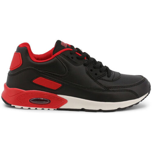 Schoenen Heren Sneakers Shone 005-001 Black/Red Zwart