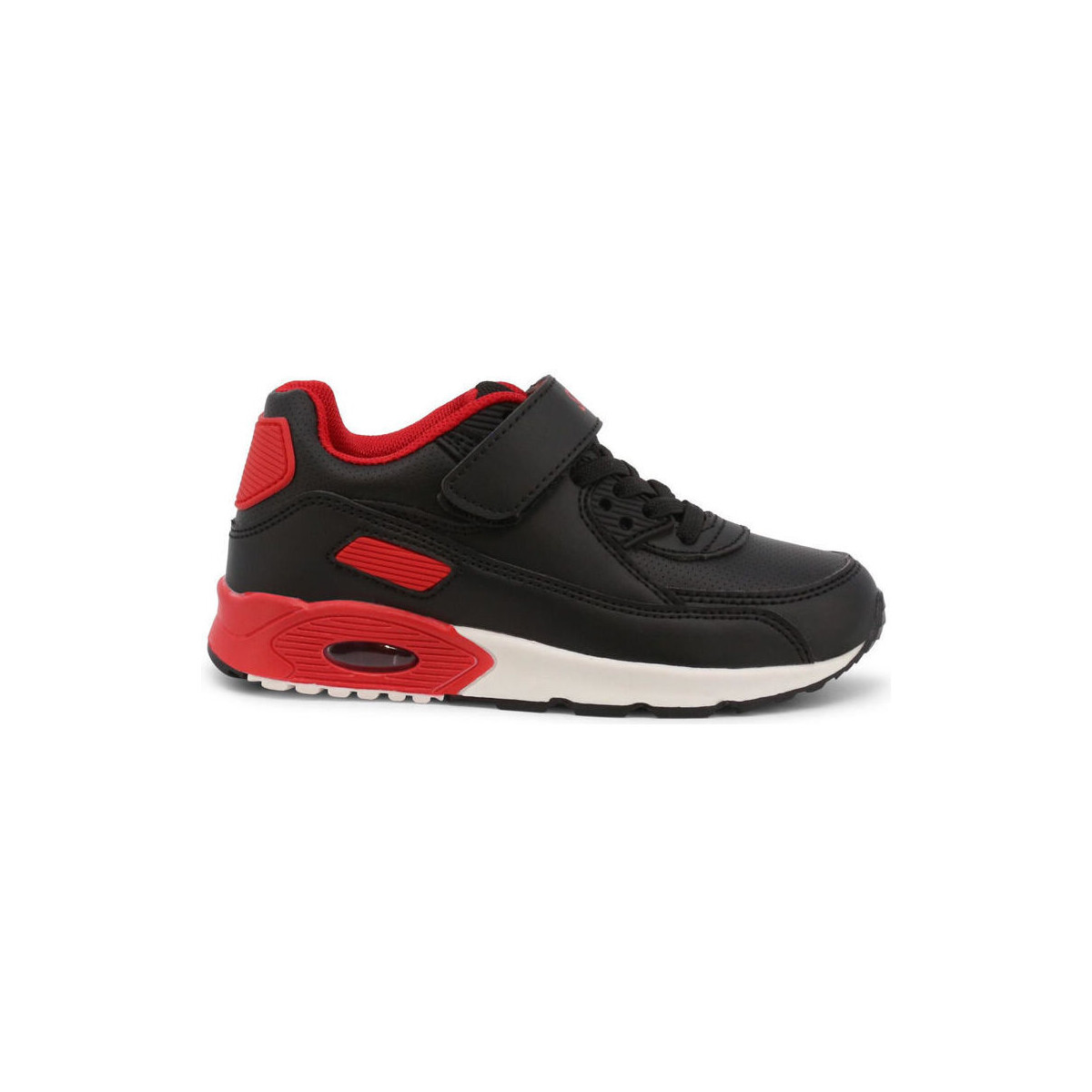 Schoenen Heren Sneakers Shone 005-001-V Black/Red Zwart