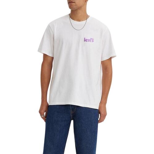 Textiel Heren T-shirts korte mouwen Levi's  Wit