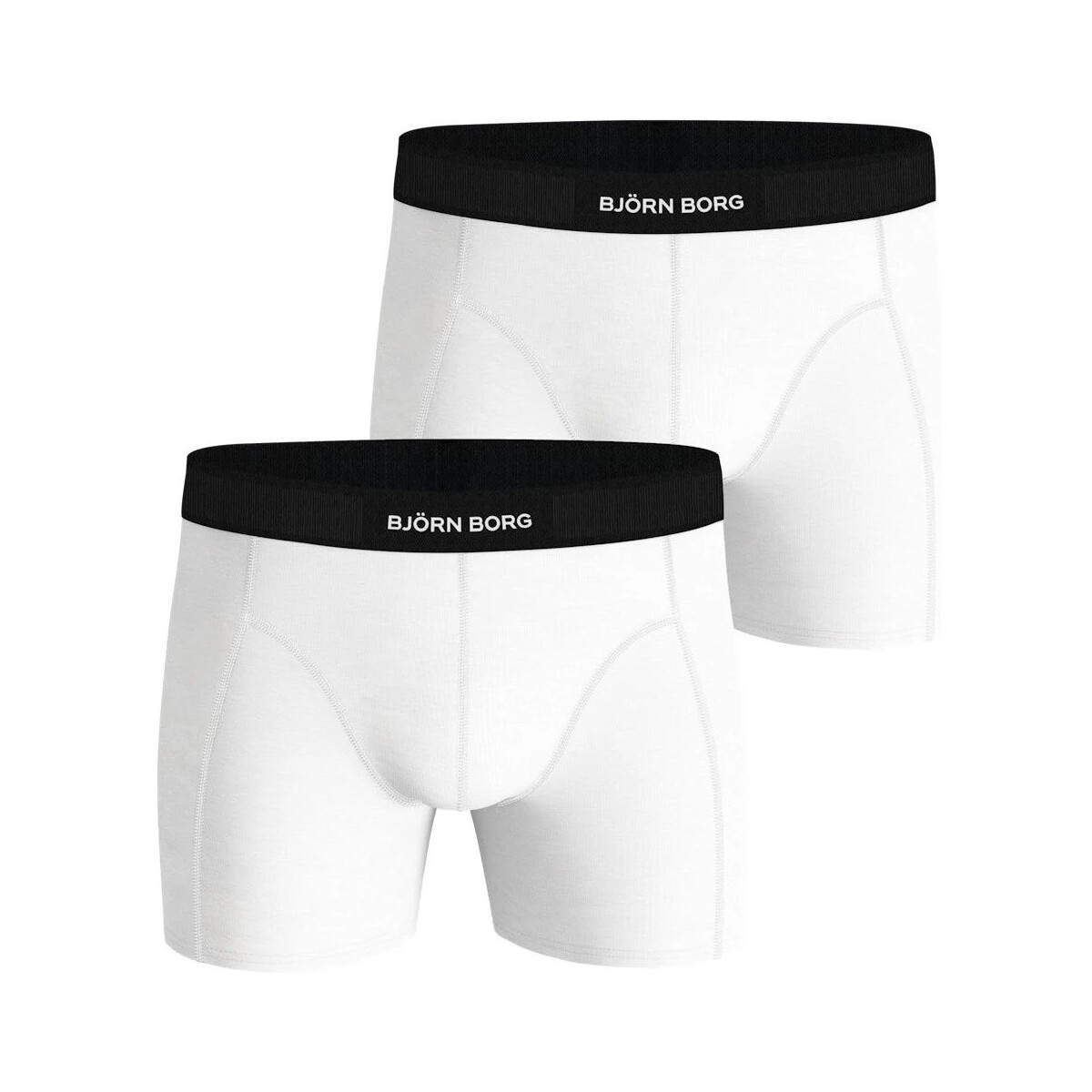 Ondergoed Heren BH's Björn Borg Boxers Premium 2 Pack Wit Wit