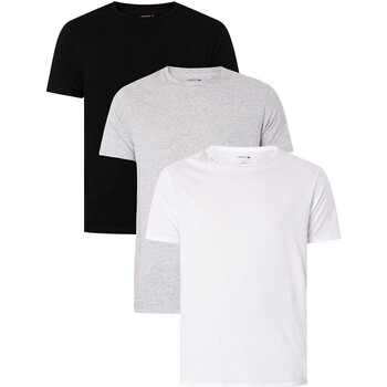Textiel Heren T-shirts korte mouwen Lacoste Set van 3 Essentials Lounge T-shirts Multicolour
