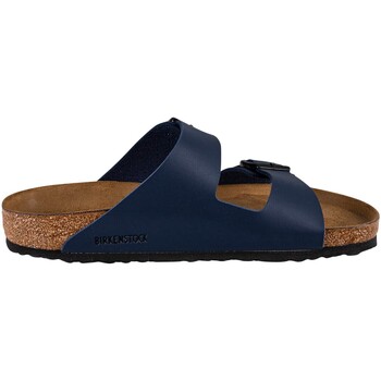 Schoenen Heren slippers Birkenstock Arizona Birko-Flor Nubuck sandalen Blauw