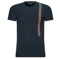 Textiel Heren T-shirts korte mouwen Emporio Armani UNDERLINED LOGO Marine