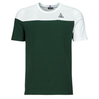 Textiel Heren T-shirts korte mouwen Le Coq Sportif BAT TEE SS N°3 M Wit / Groen