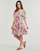 Textiel Dames Korte jurken Roxy SEA SYMPHONY Wit / Roze