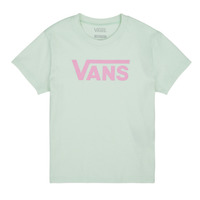 Textiel Meisjes T-shirts korte mouwen Vans FLYING V CREW GIRLS Groen / Roze