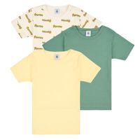 Textiel Jongens T-shirts korte mouwen Petit Bateau A0A8I X3 Geel / Groen / Multicolour