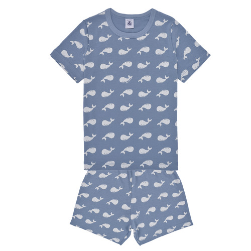 Textiel Jongens Pyjama's / nachthemden Petit Bateau MAELIG Blauw