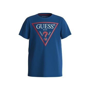 Textiel Jongens T-shirts korte mouwen Guess L73I55 Blauw