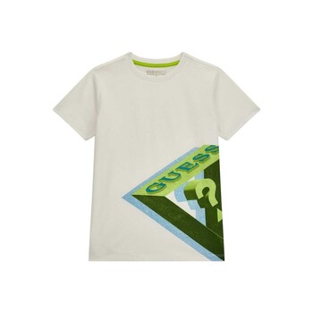Textiel Jongens T-shirts korte mouwen Guess L4RI00 Wit