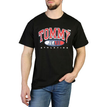 Textiel Heren T-shirts korte mouwen Tommy Hilfiger - dm0dm16407 Zwart