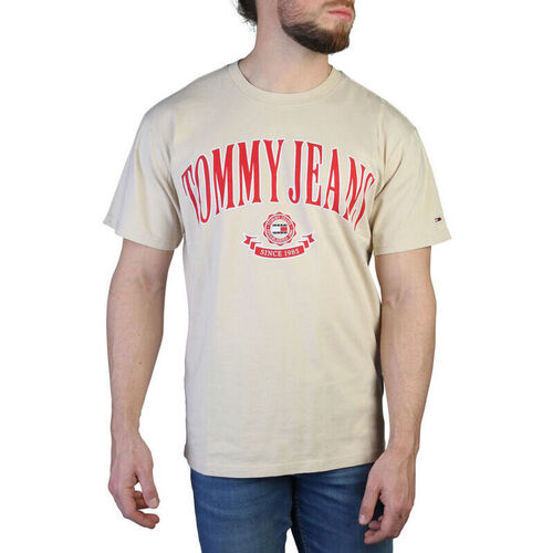 Textiel Heren T-shirts korte mouwen Tommy Hilfiger - dm0dm16400 Bruin