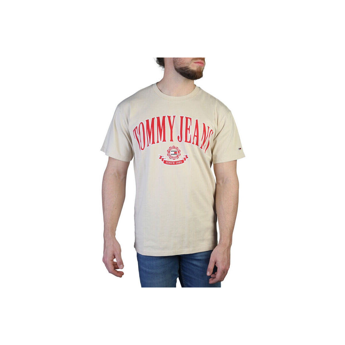 Textiel Heren T-shirts korte mouwen Tommy Hilfiger - dm0dm16400 Bruin