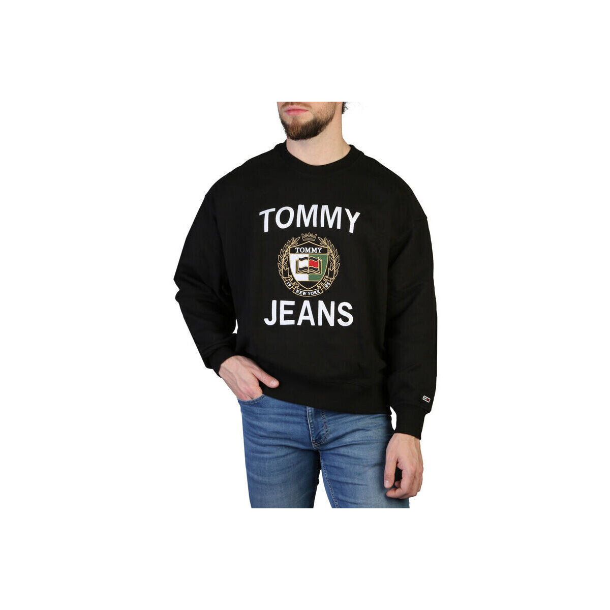 Textiel Heren Sweaters / Sweatshirts Tommy Hilfiger - dm0dm16376 Zwart