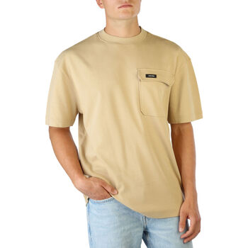 Textiel Heren T-shirts korte mouwen Calvin Klein Jeans - k10k109790 Bruin