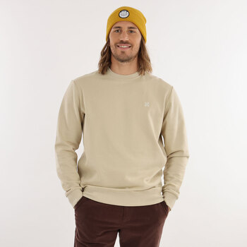 Oxbow Basic sweater met ronde hals P2SOUET Bruin