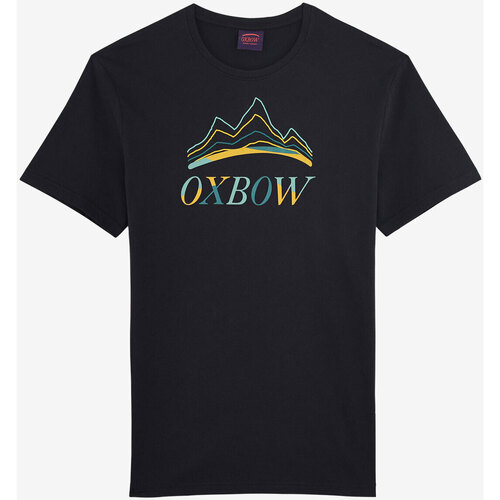 Textiel Heren T-shirts korte mouwen Oxbow T-shirt met korte mouwen en print P2TINUDA Zwart