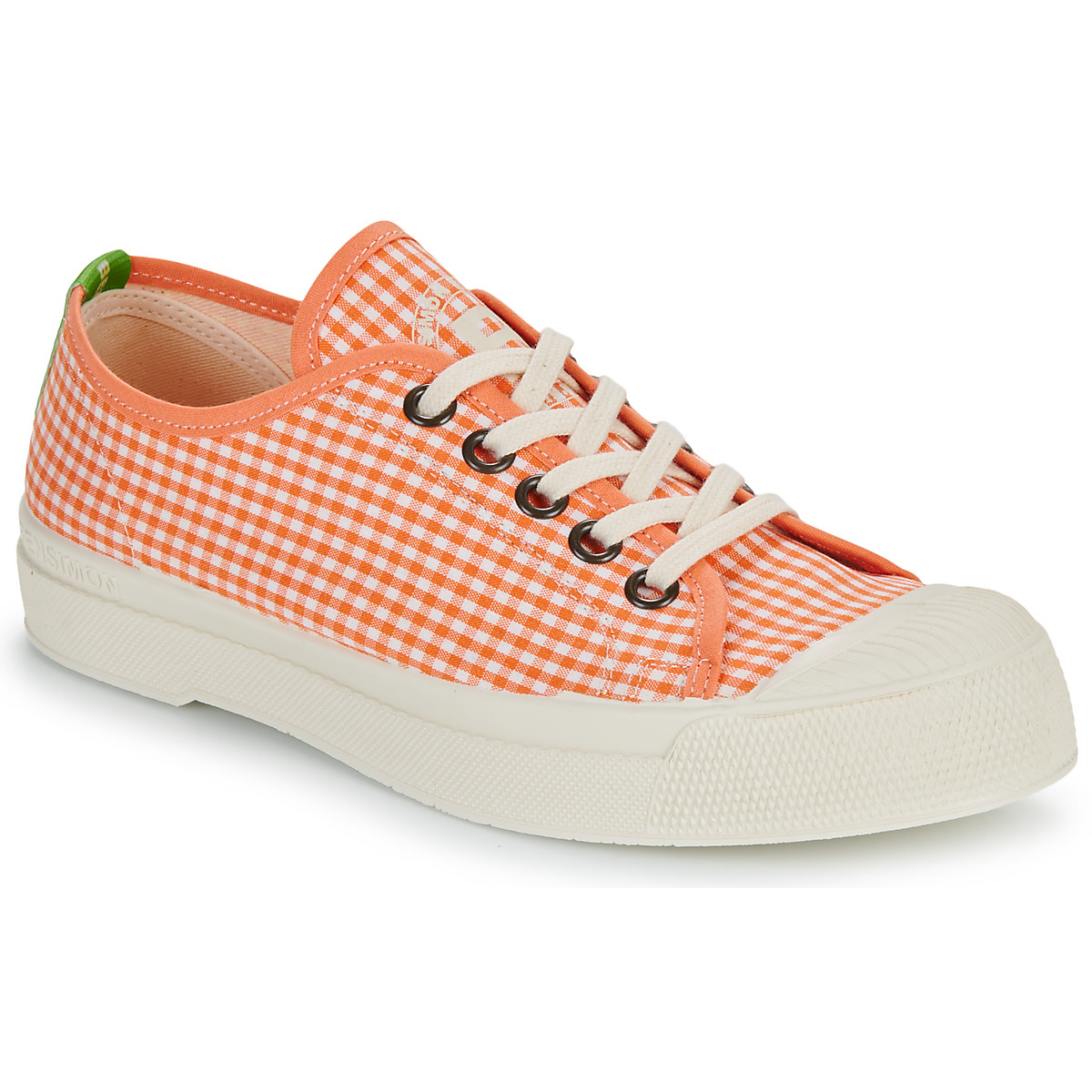 Schoenen Dames Lage sneakers Bensimon ROMY VICHY Oranje / Wit