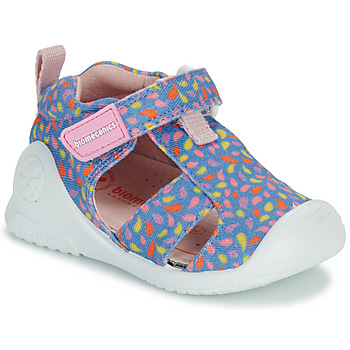 Schoenen Meisjes Sandalen / Open schoenen Biomecanics SANDALIA ESTAMPADA Blauw / Multicolour