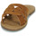 Schoenen Dames Leren slippers Chattawak PACE Camel / Bruin