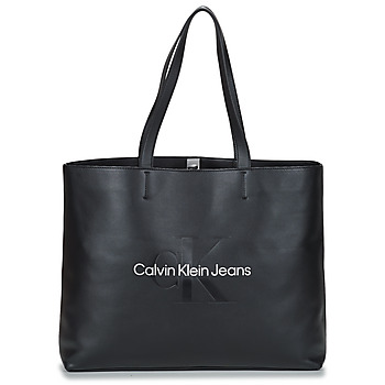 Tassen Dames Tote tassen / Boodschappentassen Calvin Klein Jeans SCULPTED SLIM TOTE34 MONO Zwart