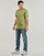 Textiel Heren T-shirts korte mouwen Calvin Klein Jeans LOGO REPEAT TEE Kaki