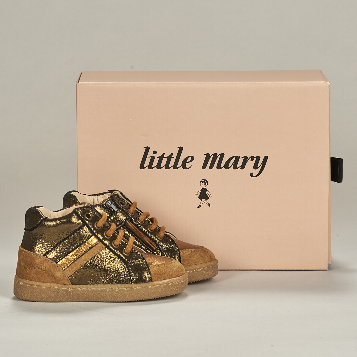Schoenen Meisjes Hoge sneakers Little Mary LYNNA Oranje