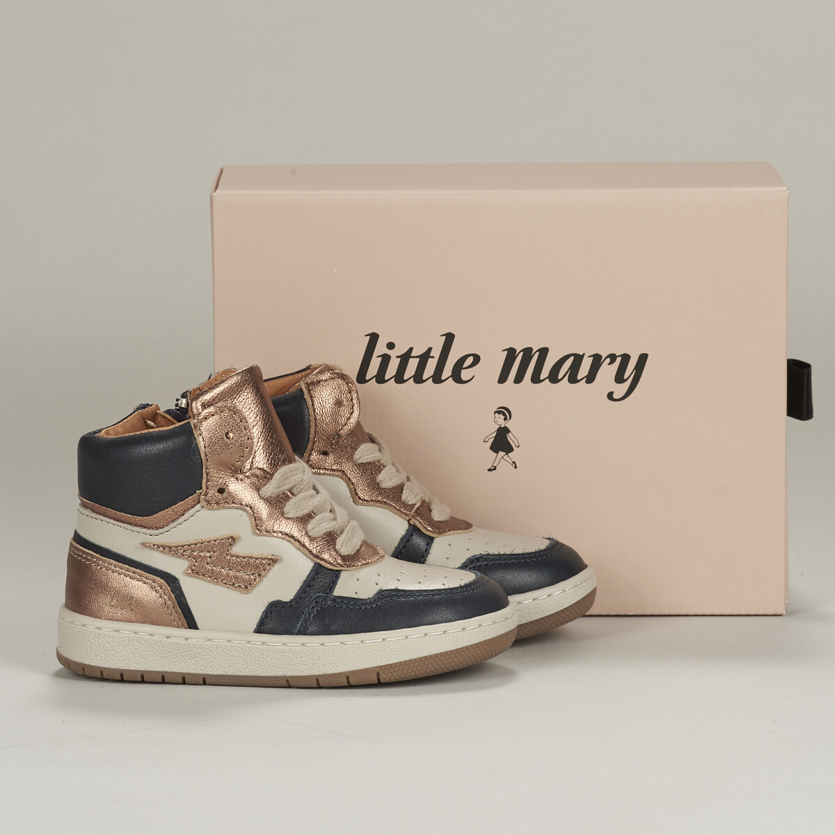 Schoenen Kinderen Hoge sneakers Little Mary CAMILLE Bruin