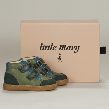 Schoenen Jongens Hoge sneakers Little Mary LEIO Groen