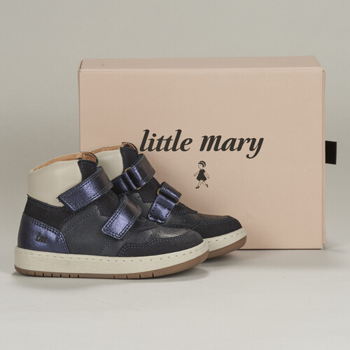 Schoenen Meisjes Hoge sneakers Little Mary  Blauw