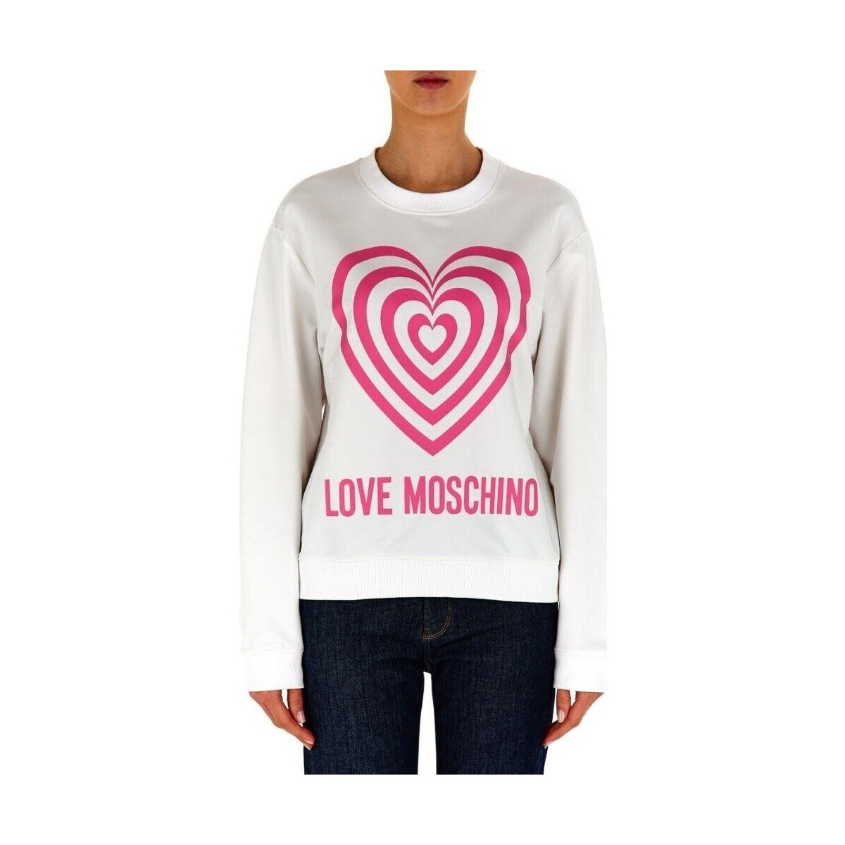 Textiel Dames Sweaters / Sweatshirts Love Moschino W6306 56 E2246 Wit